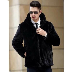 ファーコート メンズ 毛皮コートミンク フェイクファー ショットコート おしゃれ 上着 暖かい 秋冬 防寒 お洒落 メンズファッション