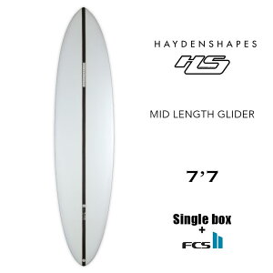 送料無料 HAYDENSHAPES サーフボード ヘイデンシェイプス サーフィン ミッドレングス グライダー MID LENGTH GLIDER 7.7 fcs2 シングルフィン スタビ ミッド ファンボード ヘイデン 初心者 中級者 上級