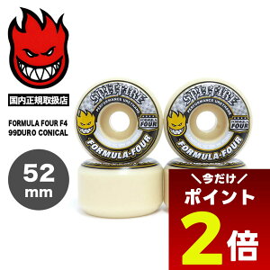 y12/1聚 |Cg2{ tbVN[| 100~OFF Ώ z SPITFIRE WHEELS Xsbgt@CA[ EB[ XP{[ XP[g{[h 52mm WHEEL FORMULA FOUR F4 99DURO CONICALy2111008752z