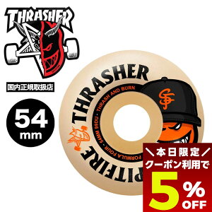 y11/30 23:59܂Ł5OFFN[|zzz Xsbgt@CA EB[ XbV[ R{ XP[g{[h XP{[ lCuh SPITFIRE WHEELS × THRASHER | F4 99 THECITY RADIAL FULL 54mmy21110393A54z