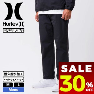 �y �Z�[�� 30%OFF �z �n�[���[ �t�@���g�� �g���b�N�p���c �����Y �ϋv�������H �u���b�N M L XL �T�[�t�B�� �g���[�j���O �l�C�u�����h HURLEY �V�� | PHANTOM TRACK PANTS�yMUPT252061�z
