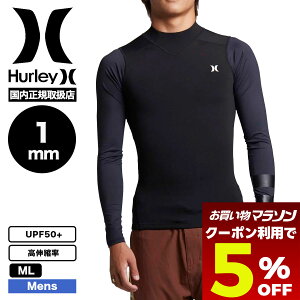 �y���������}���\�� �y�V �������g����5��OFF�N�[�|���z Hurley �n�[���[ �����Y �E�F�b�g�X�[�c ���� �^�b�p�[ 1mm UV�W���P�b�g UPF50+ �u���b�N ML�@�t���[�W���� �T�[�t�B�� �L�k�� ���K�戵�X 