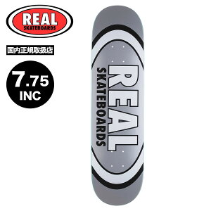 ���A�� �X�P�[�g�{�[�h �X�P�{�[ �f�b�L 7.75inc �X�P�[�g�f�b�L ���� ��� ���S �V���o�[ �l�C�u�����h REAL SKATEBOARD | CLASSIC OVAL�y10021ZZ01309�z