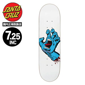 SANTA CRUZ SKATEBOARD サンタクルーズ スケートボード スケボー スクリーミングハンド デッキ 7.25inc スケートデッキ スケボー 人気 ブランド | SCREAMING HAND WHITE TEAM DECK【11116941-142649】