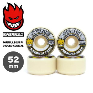 y tbVN[| 100~OFF Ώ z SPITFIRE WHEELS Xsbgt@CA[ EB[ XP{[ XP[g{[h 52mm WHEEL FORMULA FOUR F4 99DURO CONICALy2111008752z
