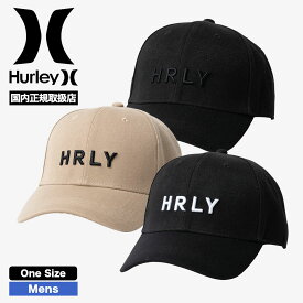 HURLEY ハーレー メンズ レディース キャップ 帽子 ロゴ 刺繍 シンプル ブラック ベージュ ONESIZE 人気ブランド 通販 | MENS 6PANEL HURLEY CAP【MHW2312044】 05apa