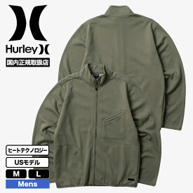 【SALE 30％OFF】 Hurley ハーレー フリース アウター メンズ ジャケット ブルゾン フリースジャケット フルジップ 無地 シンプル カーキ ポーラーフリース 2023 秋冬 サーフィン サーフ スケーター スケボー カジュアル ブランド 通販 新作【MFT0011430】