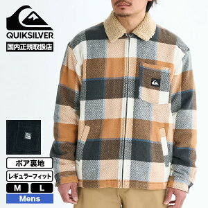 QUIKSILVER NCbNVo[ WPbg AE^[ {A Y h S2F M L T[tB lCuh ʔ | DNA SHERPA HARRINGTON JACKETyEQYJK04201z