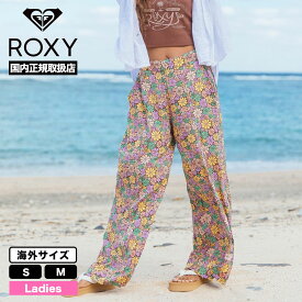 ROXY ロキシー レディース ワイドパンツ 総柄 花柄 レトロ レーヨン CQR7(ブラウン) 海外サイズ S M サーフィン 人気 ブランド 通販 2024 新作【GRJNP03093】