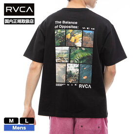 RVCA ルーカ 半袖Tシャツ メンズ ロゴ バックプリント フォトプリント ブラック ホワイト M L 人気ブランド 通販 2024 新作 | TEXTBOOK MID 【BE04A241】