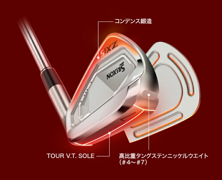 楽天市場】ダンロップ スリクソン ZXi5 アイアン6本セット（#5〜9、PW 