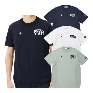 【最大6000円引きクーポン配布中】ルコックスポルティフ ゴルフ 半袖 モックネックニットシャツ モックネックシャツ メンズ QGMXJA08 ゴルフウェア 2024年春夏モデル le coq sportif golf 春夏ウェア