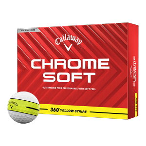 LEFC CHROME SOFT 360° YELLOW STRIPE St{[ 2025Nf 1_[Xi12j Callaway Golf