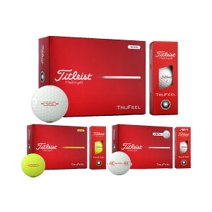 �^�C�g���X�g �S���t�{�[�� TRUFEEL 1�_�[�X�i12������j ��2026�N���f���� Titleist[�g�D���[�t�B�[��]