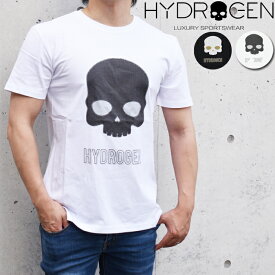HYDROGEN ハイドロゲン スカル刺繍 半袖クルーネックTシャツ 全2色 MT0002 EMBROIDERED SKULL TEE ハイドロゲン tシャツ ブランド tシャツ