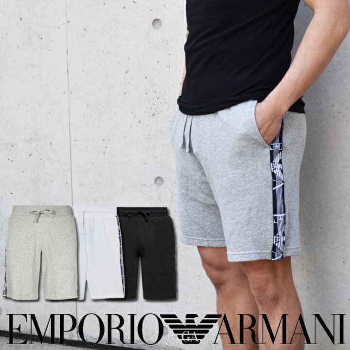 楽天市場】EMPORIO ARMANI エンポリオ アルマーニ スウェットハーフ  