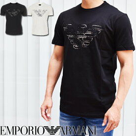 EMPORIO ARMANI エンポリオ アルマーニ イーグルロゴ 半袖クルーネックTシャツ 全2色 3L1TFM 1JPZZ アルマーニ tシャツ エンポリオアルマーニ tシャツ ブランド tシャツ