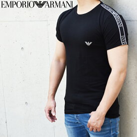 EMPORIO ARMANI エンポリオ アルマーニ 半袖クルーネックTシャツ ブラック 111035 4R523 アルマーニ tシャツ エンポリオアルマーニ tシャツ ブランド tシャツ