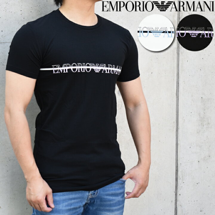 楽天市場】EMPORIO ARMANI エンポリオ アルマーニ 半袖クルーネックT 