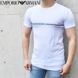 EMPORIO ARMANI エンポリオ アルマーニ 半袖クルーネックTシャツ ホワイト 111035 4R729 アルマーニ tシャツ エンポリオアルマーニ tシャツ ブランド tシャツ