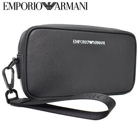 EMPORIO ARMANI エンポリオ アルマーニ セカンドバッグ クラッチバッグ ポーチ BLACK/ブラック Y4R356 Y020V トラベルポーチ セカンドバッグ メンズ ブランド