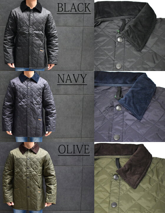 楽天市場】BARBOUR バブアー メンズ キルティングジャケット 全3色 
