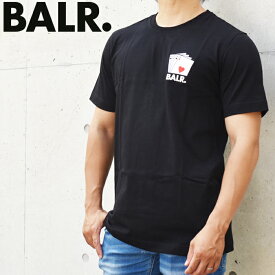 BALR. ボーラー クルーネックTシャツ JET BLACK/ブラック Ace Embro T Shirt balr Tシャツ B1112.1089 ボーラー tシャツ ブランド tシャツ
