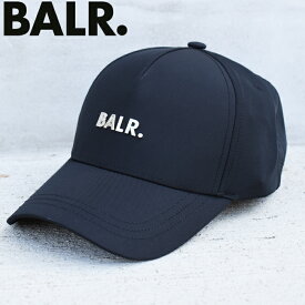 BALR. ボーラー メタルロゴ ベースボールキャップ ブラック Q-SERIES CLASSIC CAP B6110.1059 balr キャップ 帽子 balr 帽子
