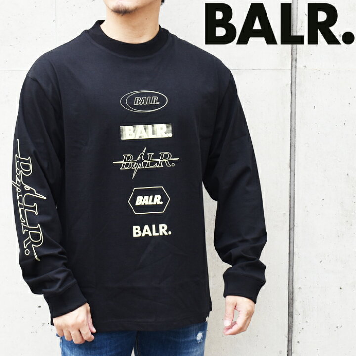楽天市場】BALR. ボーラー ロングTシャツ ロンT ブラック ロゴプリント 