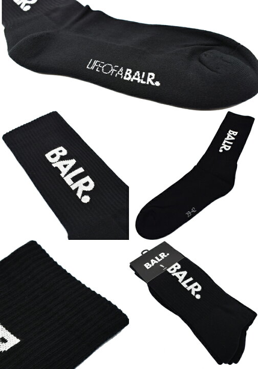 楽天市場】BALR. ボーラー ソックス 靴下 2足セット 全2色 B10037 