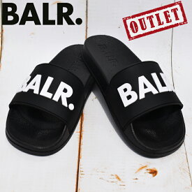 【アウトレット ロゴ黄ばみ】BALR. ボーラー シャワーサンダル スポーツサンダル Black/white ブラック/ホワイト B10247 slider