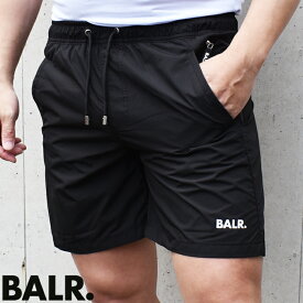 BALR. ボーラー ショートパンツ Jet-Black/ブラック B1451 1033 Swim Shorts スイムウェア 水着 水陸両用 海パン メンズ 海水パンツ サーフショーツ ショートパンツ ハーフパンツ 短パン