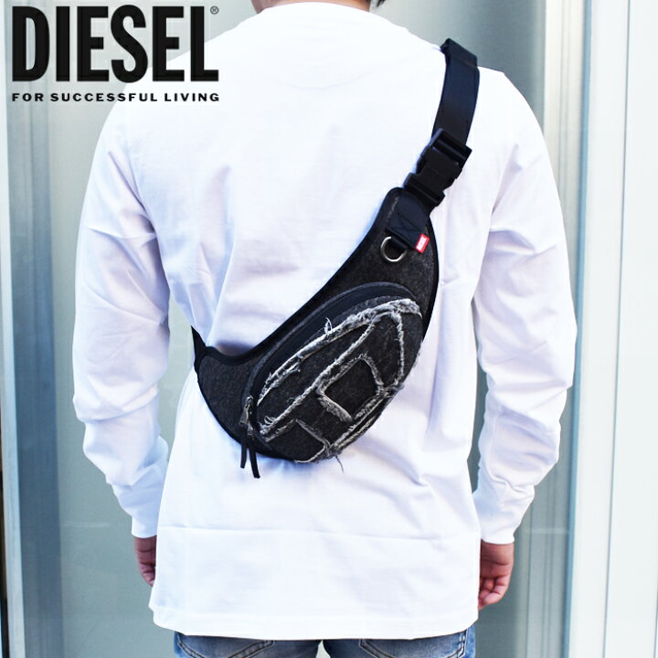 楽天市場】DIESEL ディーゼル ボディバッグ ショルダーバッグ ブラック  