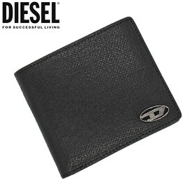 DIESEL ディーゼル レザー二つ折り財布 小銭入れ付 ブラック BI-FOLD X09364 P1101 ディーゼル 財布 diesel 財布 メンズ レディース