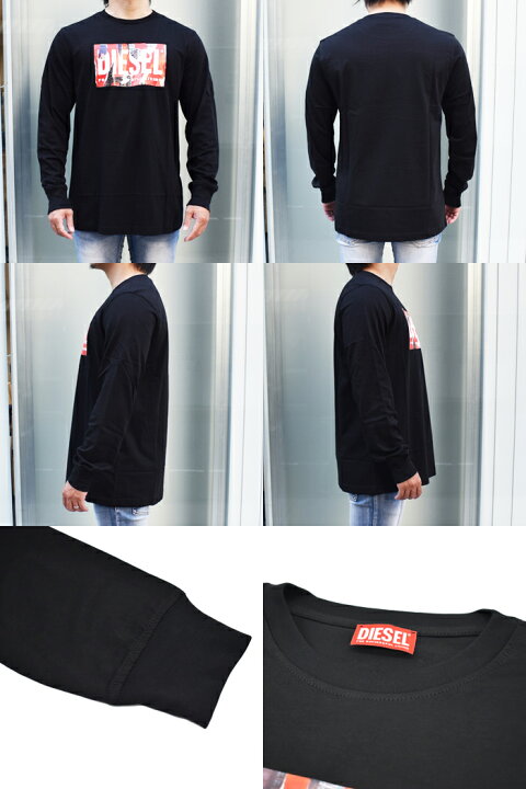 楽天市場】DIESEL ディーゼル ロングTシャツ ロンT 全2色 T-JUST-LS-E6 