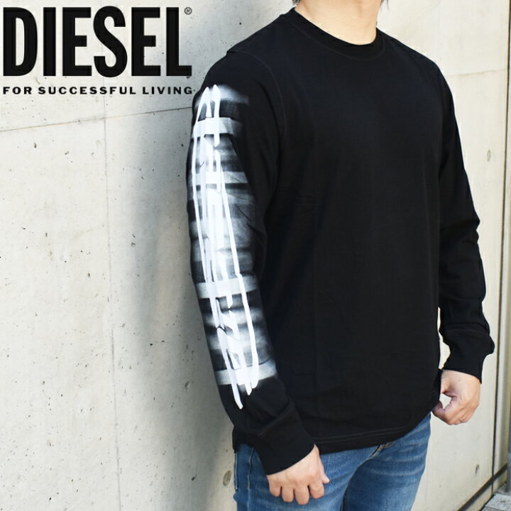 楽天市場】DIESEL ディーゼル ロングTシャツ ロンT 9XX/ブラック T  