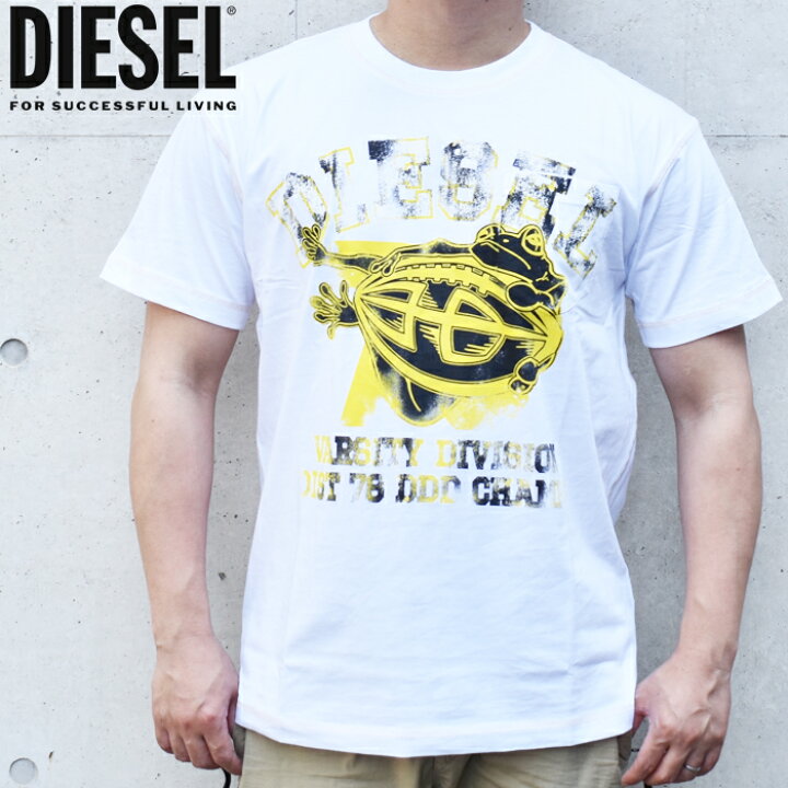 楽天市場】DIESEL ディーゼル 半袖クルーネックTシャツ ホワイト 