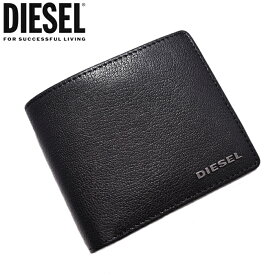 DIESEL ディーゼル 二つ折り財布 ブラック X03925 PR271 T8013 HIRESH S ディーゼル ディーゼル 財布 diesel 財布 メンズ レディース