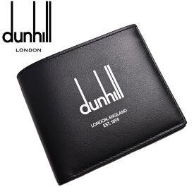 Dunhill ダンヒル 二つ折り財布　小銭入れ無し LEGACY レガシー BLACK 22R2300DP ダンヒル 財布 父の日ギフト