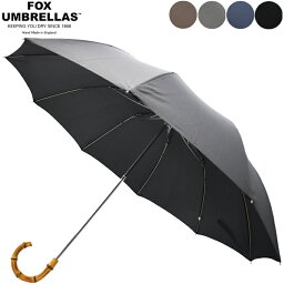 FOX UMBRELLAS フォックスアンブレラズ 傘 全4色 TEL4 10 Rib Frame 折り畳み傘 Whangee Crook Handle
