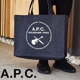 APC アーペーセー トートバッグ デニムトート デニムブルー M61440 SHOPPING GUITARE POIGNARD apc バッグ A.P.C.