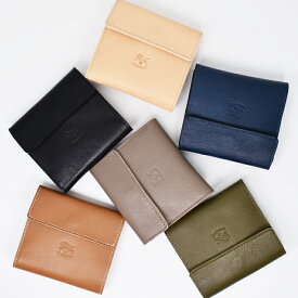 IL BISONTE イルビゾンテ 二つ折り財布 小銭入れ付き 全6色 SMW022 イルビゾンテ 財布 イルビゾンテ 定番アイテム レディース メンズ コンパクト財布 折り財布 レザーウォレット レザー 牛革 本革