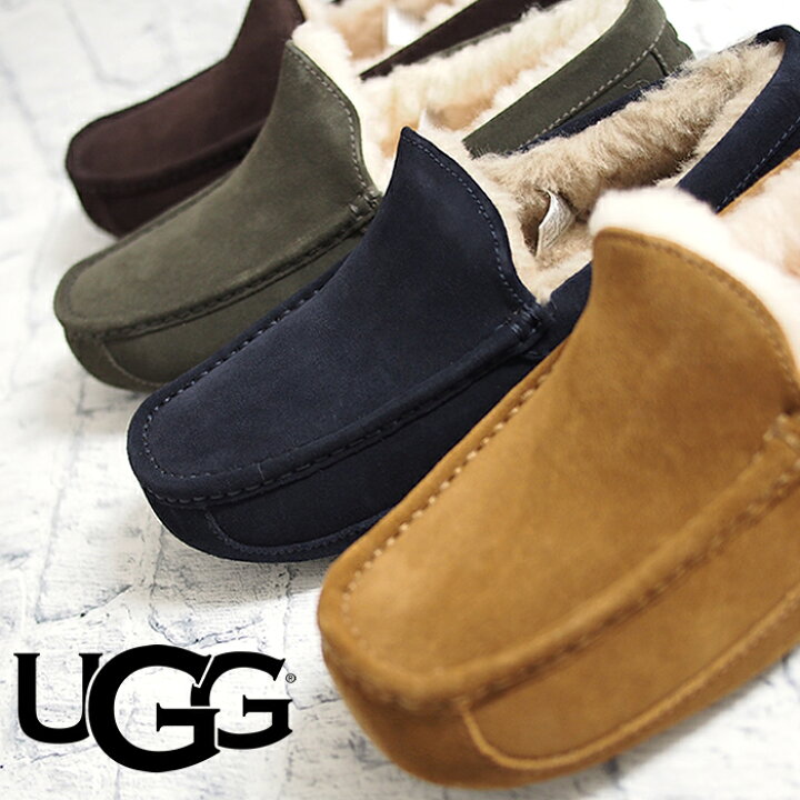 楽天市場 Ugg アグ メンズスリッポン スウェード ムートンシューズ Ascot アスコット 全4色 Ugg メンズ Men S Jack