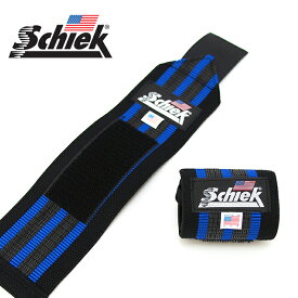 Schiek シーク リストラップ 12インチ(約30cm) BLUE LINE トレーニング リストラップ 筋トレ ジム 手首 固定 サポーター 左右1組セット