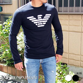 EMPORIO ARMANI エンポリオ アルマーニ ロングTシャツ ロンT 全2色 8N1TN8 1JPZZ 長袖Tシャツ アルマーニ tシャツ アルマーニ 長袖 t シャツ