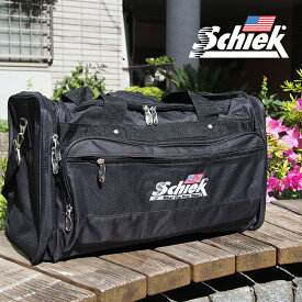 Schiek シーク ジムバッグ ブラック ショルダーストラップ付きスポーツバッグ DELUX SPORTS BAG フィットネス バッグ ジム 筋トレ