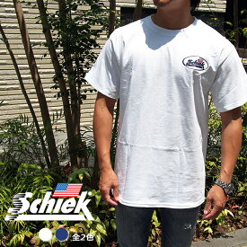 Schiek シーク メンズ クルネーックTシャツ トレーニングウェア 全2色 筋トレ ジム Cotton T-Shirt フィットネスウェア　ジムウェア メンズ Hanes Tagless