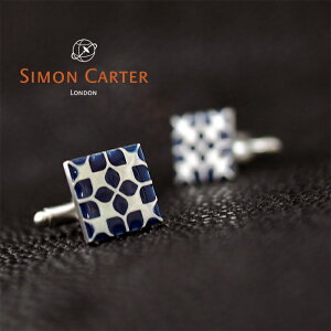 SIMON CARTER TCJ[^[ JtX JtNX JtX{^ ENAMEL FLORAL SQUARE NAVY/lCr[×Vo[ TCJ[^[ JtX XNGAJtX  rWlX v[g 蕨 