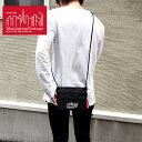 【メール便】 ManhattanPortage マンハッタンポーテージ ポーチ ショルダーバッグ ブラック Triple Zipper Pouch サコッシュ