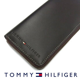 TOMMY HILFIGER トミーヒルフィガー 31TL13X015 ラウンドファスナー長財布 ブラウン トミーヒルフィガー 財布